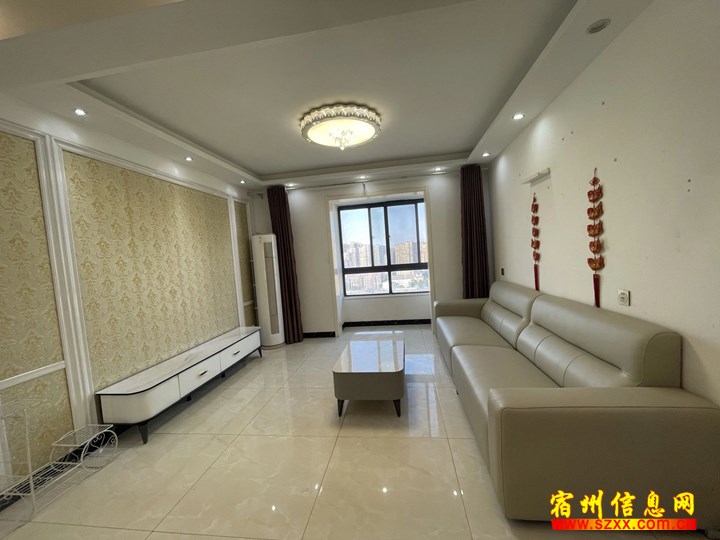 政务区金皖开发汇金广场精装三室拎包入住1500元/月出租!